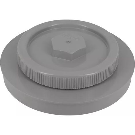 Chiusino Nicoll FB con tappo D200mm PVC maschio-femmina grigio (1/5)