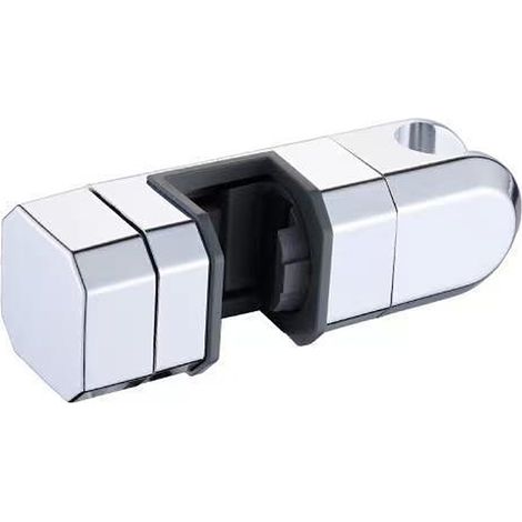 Verstellbare Duschkopfhalterung (silber) von 15 mm bis 30 mm – Ersatz-Gleitstangenhalterung – 360°-Drehung (1/5)