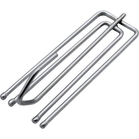 50 Pieces of Stainless Steel Curtain Hooks for Heavy Window Curtains and Heavy Door Curtains (1/5)