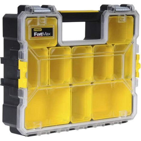 Rangement Organiseurs et Casiers Gamme Fatmax - etanche - Polycarbonate Incassable - 10 Compartiments Amovibles - Fermoirs métallique Anticorrosion - Capacité 10 Litres (1/5)