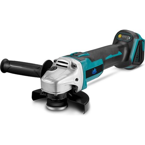 Meuleuse d'angle 125mm,Professional Meuleuse d’angle sans fil pour Makita 18V batterie (nue uniquement) - bleu