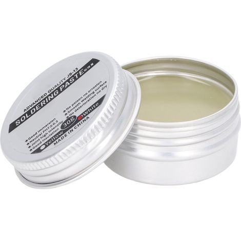 Pâte à souder à la colophane, flux de soudure basse température sans nettoyage, accessoires de soudage, blanche, 30 g (1/5)