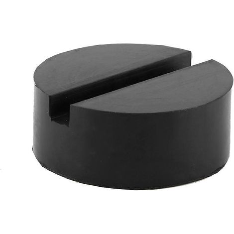 Patin en caoutchouc populaire et pratique de 6 cm pour disques de cric, avec rainure, tampon en caoutchouc pour les plis et joint latéral en caoutchouc.