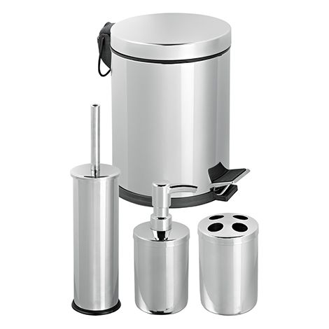 SET BAGNO 4 PEZZI FIORDALISO- Cromo- DH- pezzi 1