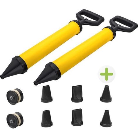 Pistolet à Coulis Ciment avec 8 Buses et 2 Pistons de Rechange pour Travaux d'Étanchéité et Mortier (1/4)