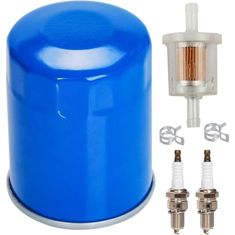 15400-PLM-A02 Filtre à huile avec bougie d'allumage Kit de remplacement pour moteur GX630 GX660 GX690 GXV630 GXV660 GXV690 (1/5)