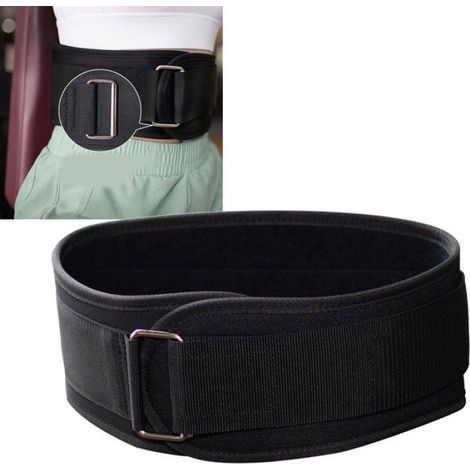 ceinture d'entranement physique Ceinture De Musculation Ajustable Pour Support Dorsal sport kit M (taille 77-93 cm) noir (1/5)