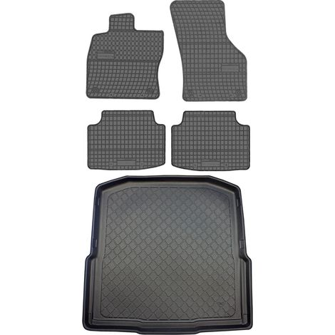 Skoda Octavia III (5E) Kombi de 05.2013 a 05.2020. Juego de alfombrillas de goma para coche y maletero.