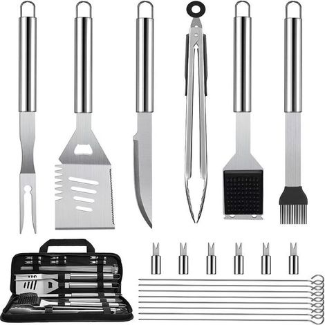 Ustensiles Barbecue, 21pcs Kit Barbecue Acier Inoxydable (1/4)