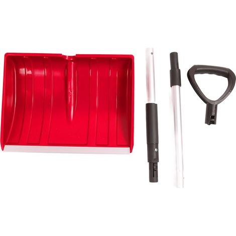 Pelle à neige détachable, grande capacité, légère et portable, pour l'extérieur, idéale pour les urgences, la voiture et le jardin (rouge). (1/5)