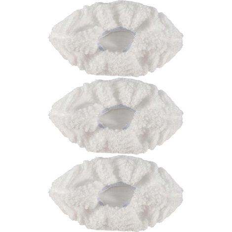 3-teiliges Set Baumwollbürstenkopfbezüge, kompatibel mit SC2, SC3, SC4 und SC5 Dampfreinigern, Zubehör (1/5)