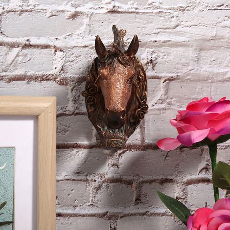 Patère murale vintage en forme d'animal, crochet pour suspendre les manteaux, décoration intérieure pour salle de bain ou chambre (forme de cheval) (1/5)