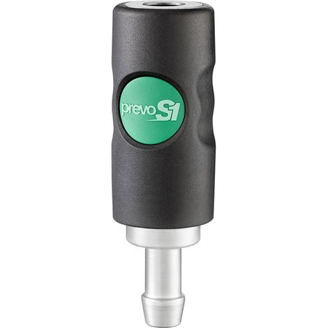 Raccord rapide de sécurité PREVOST, Tuyau cannelé 16mm Euro 10,4 en Corps Composite ( Prix pour 1 )