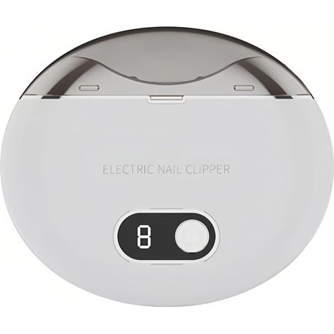 Coupe-ongles électrique avec 3 vitesses, faible bruit, lumière sûre, multifonction, broyeur d'ongles, lame en acier inoxydable pour enfants, adultes, personnes âgées (1/5)