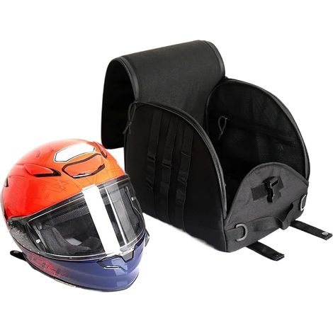 Organisateur d'équipement de moto - Sac de sécurité pour chapeau de moto, sac de rangement pour casque de vélo Housse de protection en tissu Oxford, sac de rangement de protection pour vélo pour la (1/5)