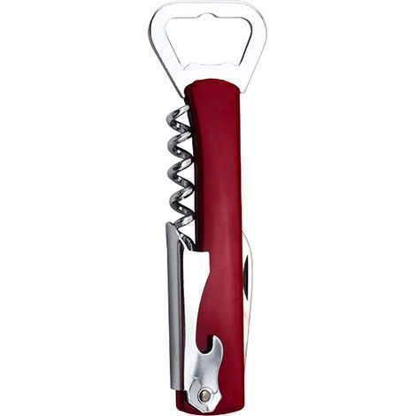 Ouvre-bouteille 3 en 1, outil de service, couteau de sommelier, tire-bouchon, coupe-capsule, tire-bouchon à levier (vin rouge) (1/5)