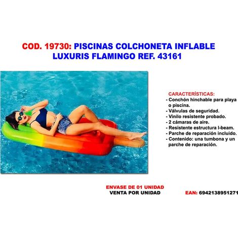 Aufblasbare Poolmatte Pop Sicle Polo 185x89 cm