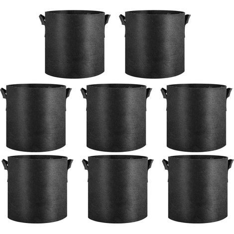 8 sacs de culture de 3 gallons pour légumes et fleurs (non inclus) (1/5)