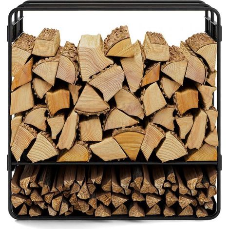 Porte bûches ZENO acier robuste rangement stable CookKing 333253