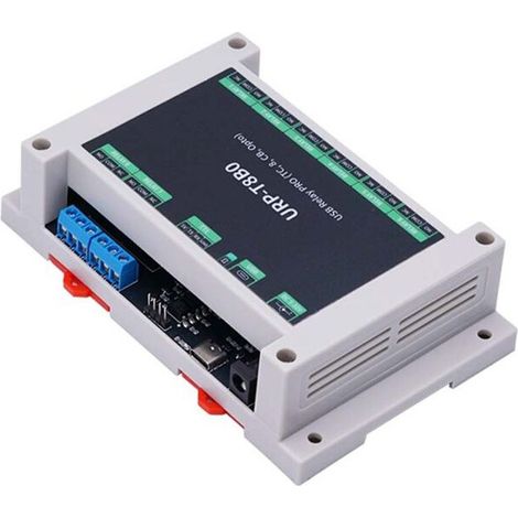 USB Relay PRO 8-Kanal Industriesteuerkarte mit Trennschiene, USB/TTL-Steuerrelais für Automatisierungsanwendungen