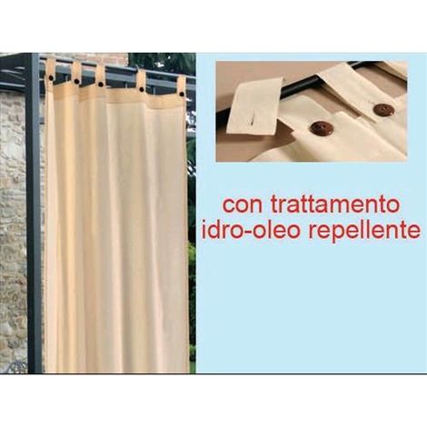 Tende per gazebo cm 150x280 panna giardino esterno interno estate feste
