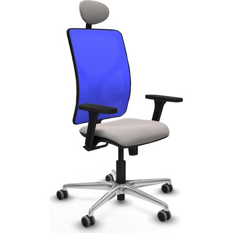 Chaise ergonomique piqueras y crespo Motilla bleu maille (1/2)