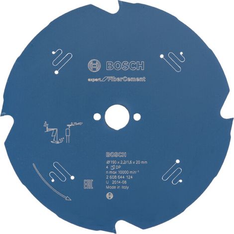 Lame de scie circulaire Expert 190x20x2.2/1.6x4T Bosch
