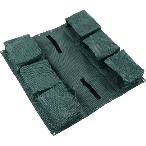 Pochette de Jardin Suspendue Double Face Respirante avec 6 Pochettes pour Clôture Balcon Décoration Maison