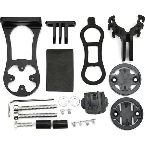 Support pour compteur vélo avant, support GPS étendu pour Garmin Edge, noir (1/5)