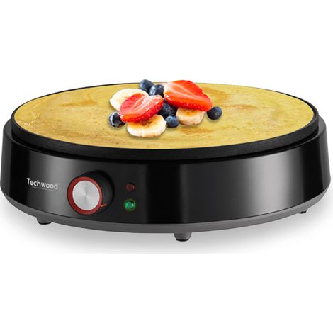 Crêpière - Techwood TCP-176 - Anti adhésif ILAG - 30 cm - Puissance : 1200W
