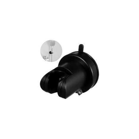 Support de pommeau de douche à ventouse, noir,réglable et repositionnable, support mural, accessoires de salle de bain pour installation sur des (1/5)