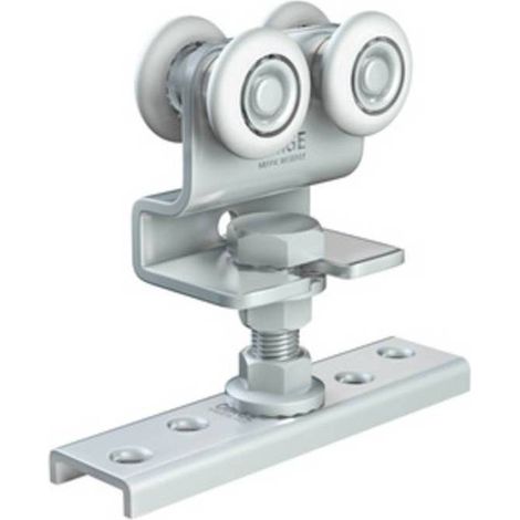 10 x OMGE 1223 CARRELLO A 4 RUOTE D 24 MM PORT 35 KG