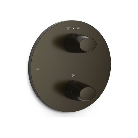 Mitigeur pour boîtier encastré Therm‑box 2 voies Noir Bronze - TRES 28125001KMB