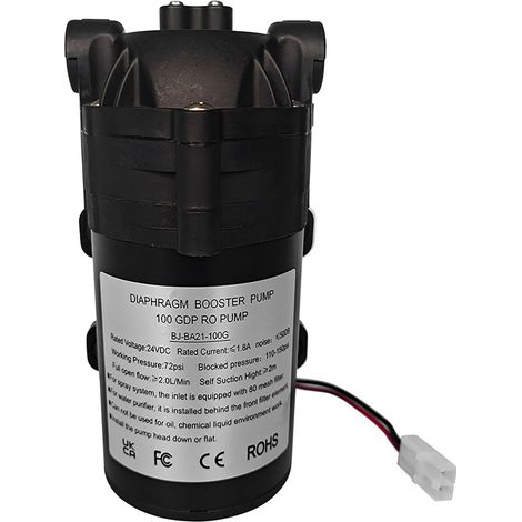 Pompe surpresseur à membrane DC24V 60W 100G G3/8 filetage femelle auto-amorçante pour irrigation jardin et bassin (1/5)
