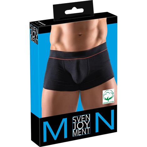 Svenjoyment - Boxer noir pour homme avec ceinture fine rouge, taille 2XL (1/5)
