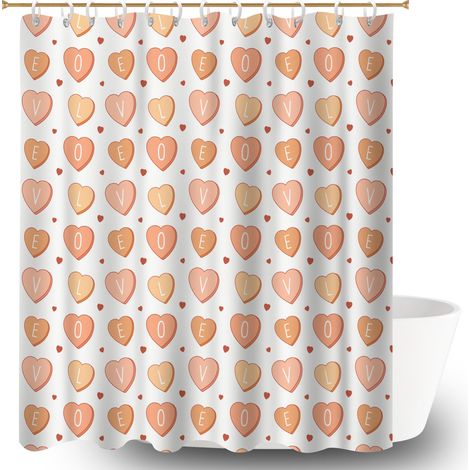 Voile de douche polyester 180x180 fluide bâche de douche pour mur irrégulier (1/5)