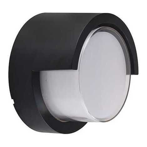 V-TAC VT-831 Lampe LED 6W blanc chaud 3000K corps rond noir étanche IP65 - sku 8609 (1/5)