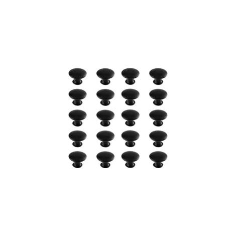 LAN Lot de 20 poignées de porte et de tiroir, 30 mm, style vintage, pour meubles et placards de cuisine (noir), Superma (1/5)