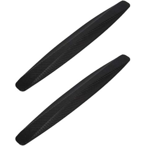 Lot de 2, universel en caoutchouc anticollision voiture coin pare-chocs garde protecteur anti-rayures bandes autocollant (noir) (1/5)