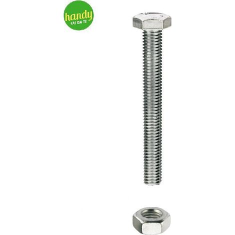 Viti Masidef Testa Esagonale DIN 933 Zincate Bianche 8.8 M12 x 40 1 Kg