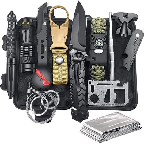 Kit de survie d'urgence, kit de survie nucléaire, outils multifonctions divers pour l'extérieur (1/5)