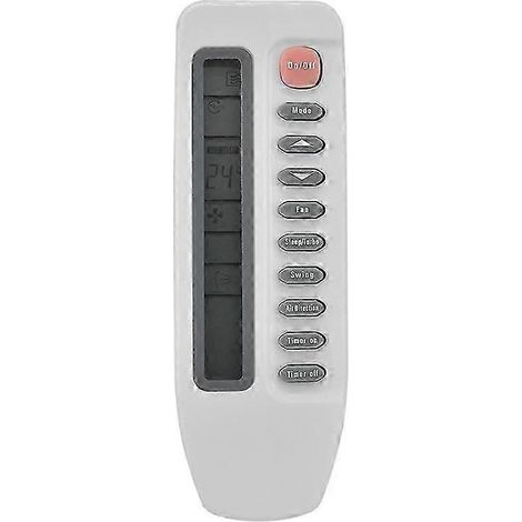 Télécommande de remplacement pour climatiseur Midea R71A/E R71A/CE avec boutons de fonction et écran LCD (1/4)