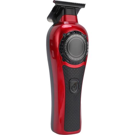 Tondeuse à cheveux électrique professionnelle 1500 mAh, silencieuse, avec affichage numérique et 3 sabots de guidage pour hommes (1/5)