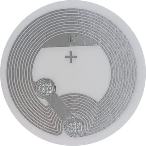 Étiquettes NFC Rondes - Lot de 20 - Adhésives NTAG213 - Programmables Smartphone - Domotique et Contact - 25 mm (1/5)