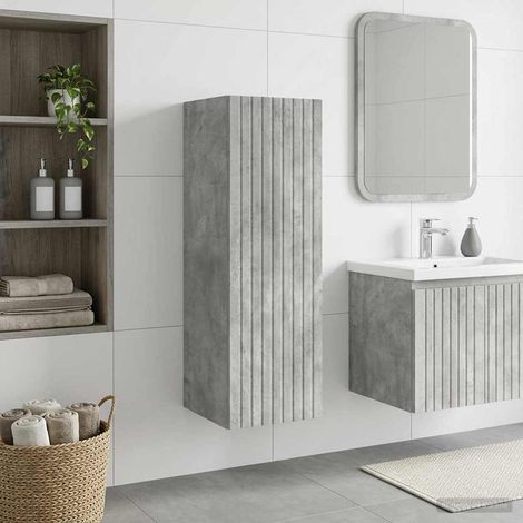 Mueble de baño montado en la pared Gris Hormigón