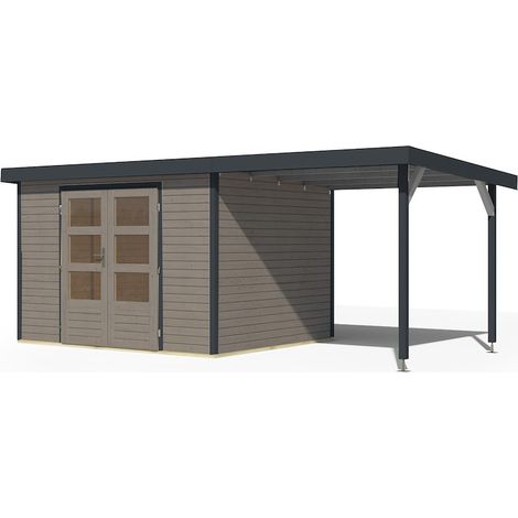 GH Jupiter 5 D wassergr. anthr 302x242x211cm m.Anbaudach 2,35