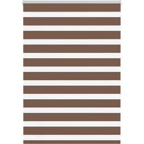 Doppelrollo Braun 95x150 cm Stoffbreite 90,9 cm Polyester