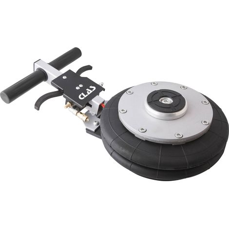 Clas – Cric pneumatique 2 boudins 2T – Charge maximale 2T – Pression 7-10bar – Hauteur levée 350mm – Guidage télescopique (1/4)