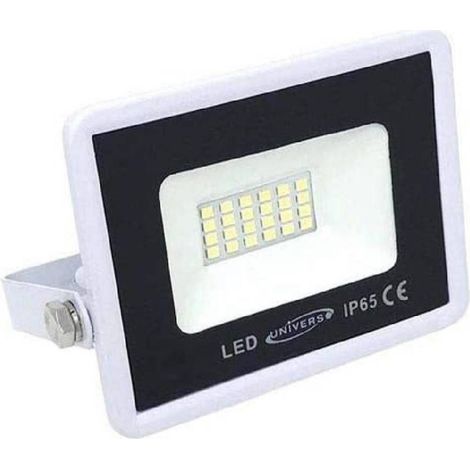 Trade Shop - AUSSENSTRAHLER 20W WEISS IP65 WARMES KALTES NATURLICHT F20W-B1 - (1/3)