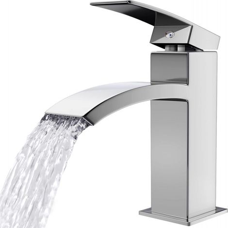 1 Mitigeur monocommande,Laiton,Finition chromée,Céramique,Salle de bain (1/5)